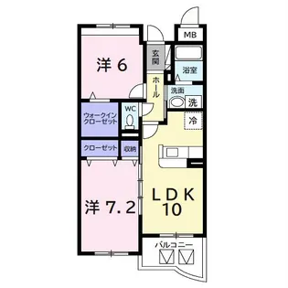 サンライズ宮前【4階】の間取り