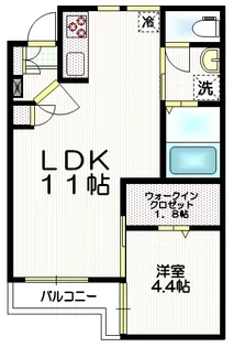 ラ・シーナ代沢【1階】の間取り