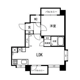 東京都渋谷区上原2【マンション】の間取り