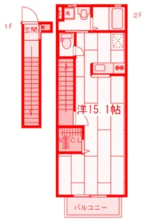 グリーンヒルC【2階】の間取り