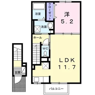 エスポワール【2階】の間取り