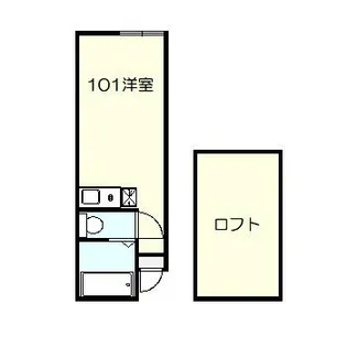 ユナイト白楽ペトロブラス【1階】の間取り