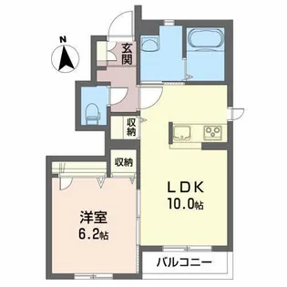 ガナール【1階】の間取り