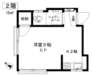 1Rの間取り画像