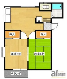 埼玉県富士見市羽沢2【アパート】の間取り