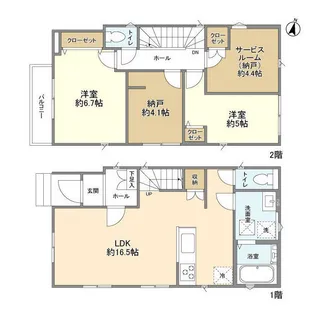 千葉県柏市南増尾4【一戸建】の間取り