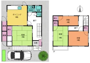 神奈川県茅ヶ崎市浜須賀【一戸建】の間取り