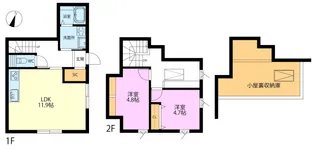 神奈川県横浜市中区立野【一戸建】の間取り