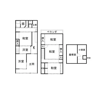 京都府京都市中京区松屋町【一戸建】の間取り