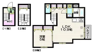 東京都板橋区大谷口1【マンション】の間取り