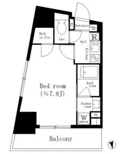 パークキューブ新板橋【4階】の間取り