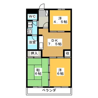 カサベルデ【3階】の間取り