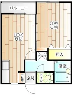 白雲館【1階】の間取り