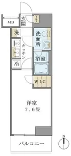 Brillia ist上野御徒町【4階】の間取り