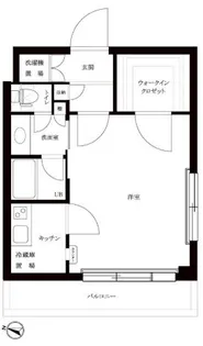 ルーブル学芸大学五番館【5階】の間取り