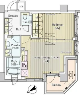 東京都渋谷区神宮前4【マンション】の間取り