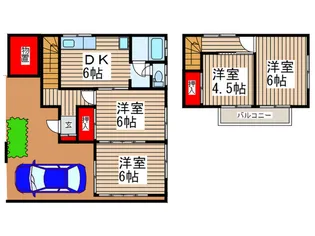 埼玉県さいたま市中央区上落合7【一戸建】の間取り