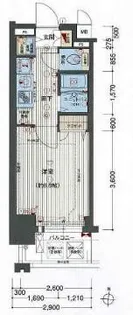 プレサンス名古屋STATIONアブソリュート【7階】の間取り