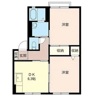 ペルテ並木A【2階】の間取り