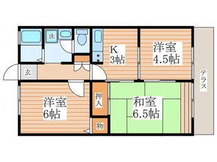 シティーハイム高倉【1階】の間取り