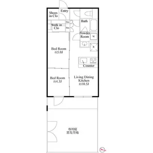 東京都中野区東中野1【マンション】の間取り