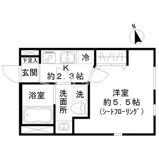 ストライプス東大井【3階】の間取り