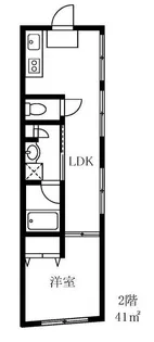 第二川名ビル【2階】の間取り