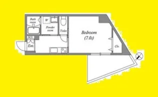 アウラ新大阪【8階】の間取り