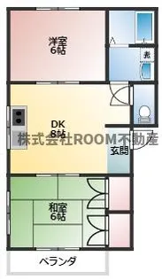 グリーンコートM III IV【2階】の間取り