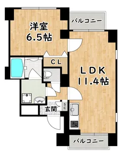 フラッツ塚本【5階】の間取り