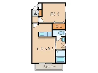 エイムワン【1階】の間取り