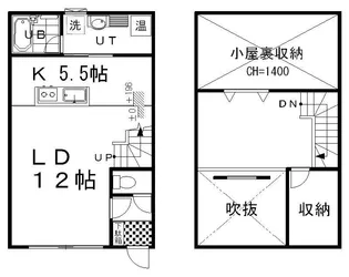 シャンクスV【2階】の間取り