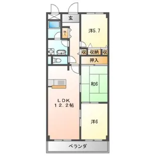 メゾンファミイユ【1階】の間取り
