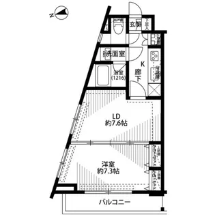 プレール・ドゥーク中野江原町【2階】の間取り