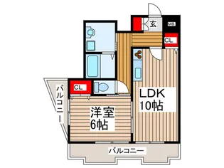 ハイツアセント【1階】の間取り