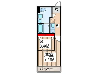 アバロン上尾原市.【2階】の間取り