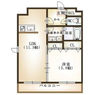 カーネ米山【4階】の間取り