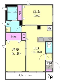 エクセルパール森ヶ崎【2階】の間取り