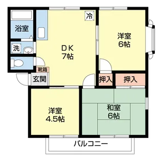 アーバン市原6号館【2階】の間取り