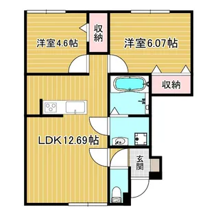 アインスベルグ【1階】の間取り