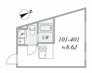 trias834【3階】の間取り