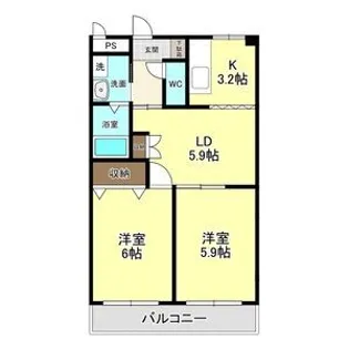 NK津島III(ビッグランドN)【2階】の間取り
