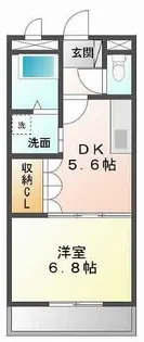 梅町マンション【1階】の間取り