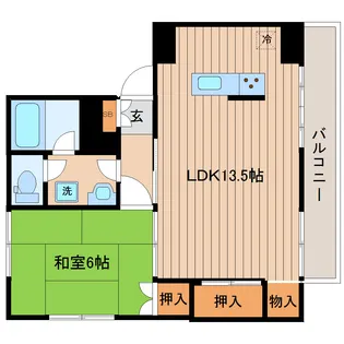 安養寺アパート【1階】の間取り