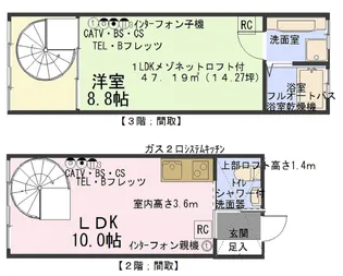 プラムコート203の間取り