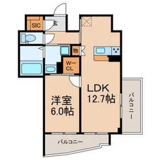 Brilliant View Central Park【10階】の間取り