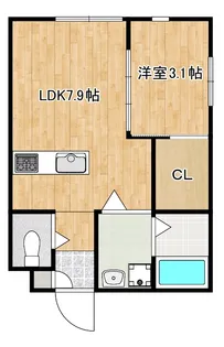 プラージュユキガヤ【1階】の間取り