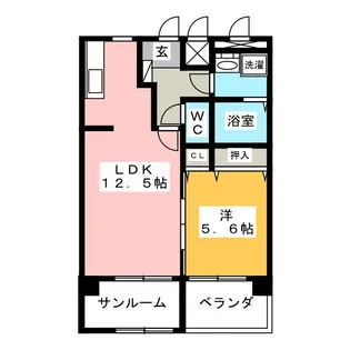 Takara Mansion【5階】の間取り