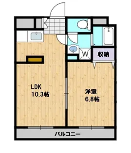 アヴェニュー【3階】の間取り
