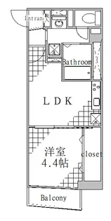 アンソレイエ【5階】の間取り